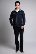 加厚純棉包邊工作服定做